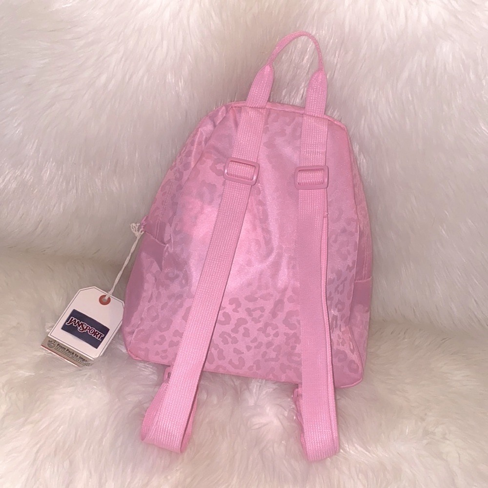JanSport🌸🐆Half Pint Fx Leopard Emboss - Picture 3 of 6